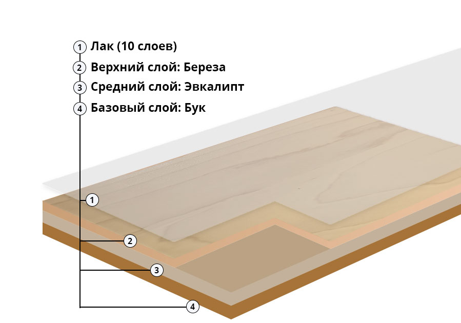 Спортивная паркетная доска Champion Sport Basic Plus